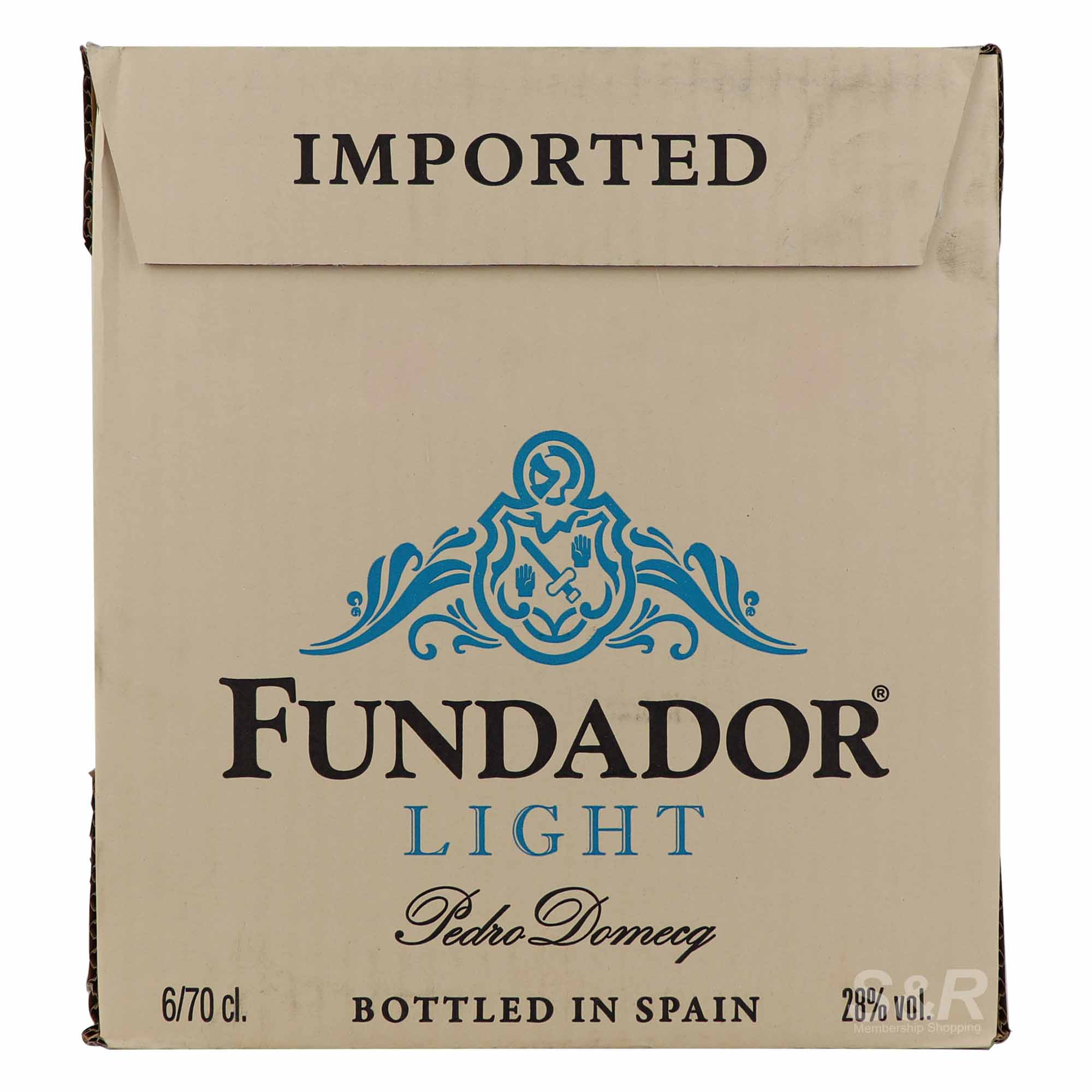 Fundador Light Brandy 6 bottles Fundador Light Brandy 6 bottles